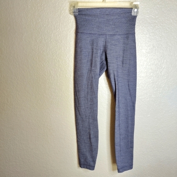 Lululemon Align Pant II 25" Mini Heathered Herringbone NULU Womens Leggings Sz 2 - Picture 2 of 10